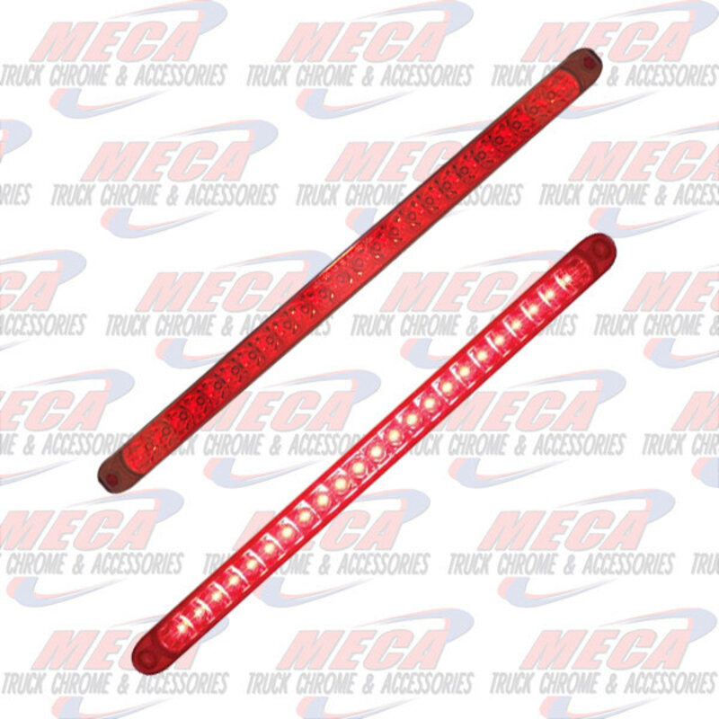 23 RED LED 17.25" REFLECTOR S/T/T LIGHT BAR