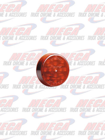 2 1/2" Round Red Dual Voltage 12/24 VDC