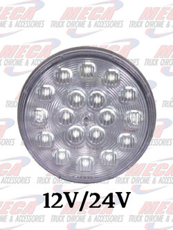 4" Round Back-Up Lightning Series Dual Voltage 12/24 VDC