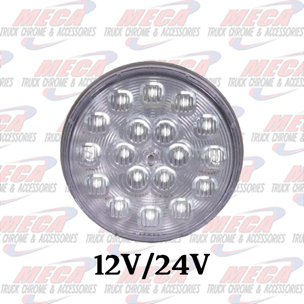 4" Round Back-Up Lightning Series Dual Voltage 12/24 VDC
