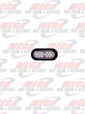 6" Oval White Back-Up Lightning Series