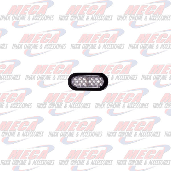 6" Oval White Back-Up Lightning Series