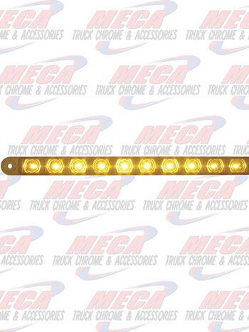 LED STRIP 9" AMBER S/T/T 10LED