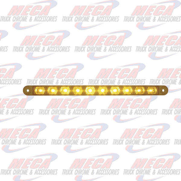 LED STRIP 9" AMBER S/T/T 10LED