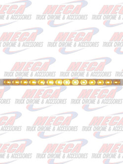 LED STRIP 12" AMBER CLEAR S/T/T 14LED