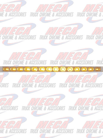 LED STRIP 12" AMBER CLEAR S/T/T 14LED