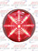 LED 2.5'' BEEHIVE RED 13 LED