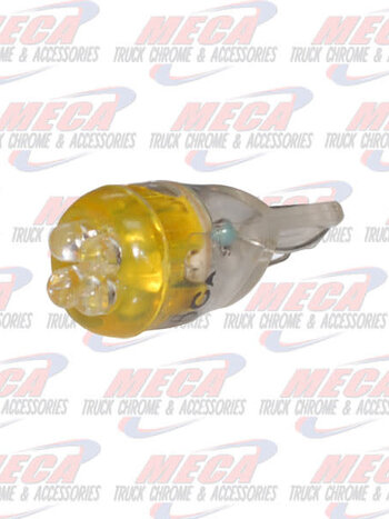 LED 194 BULB 3 PACK AMBER 4 LED'S