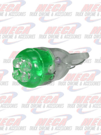 LED 194 BULB 3 PACK GREEN 4 LED'S