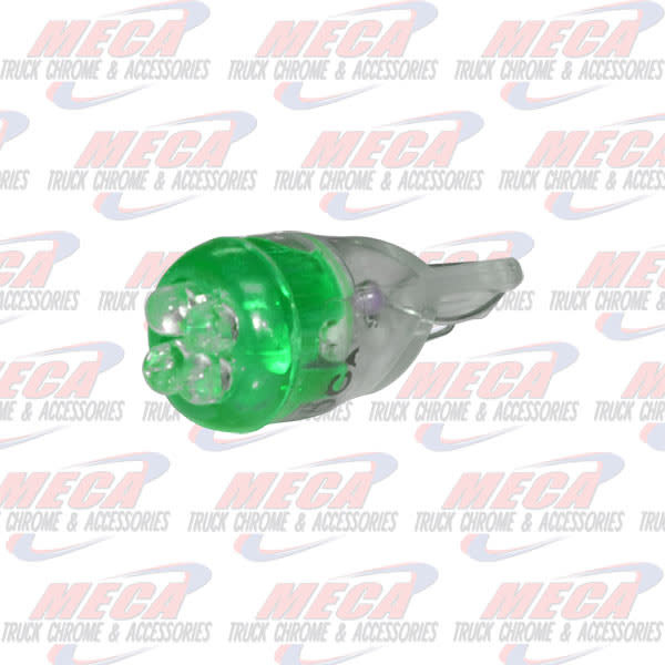 LED 194 BULB 3 PACK GREEN 4 LED'S