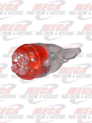 LED 194 BULB 3 PACK RED 4 LED'S