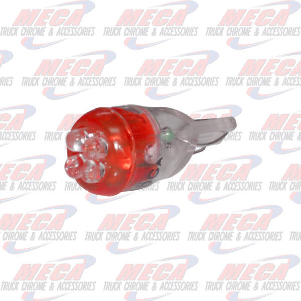 LED 194 BULB 3 PACK RED 4 LED'S