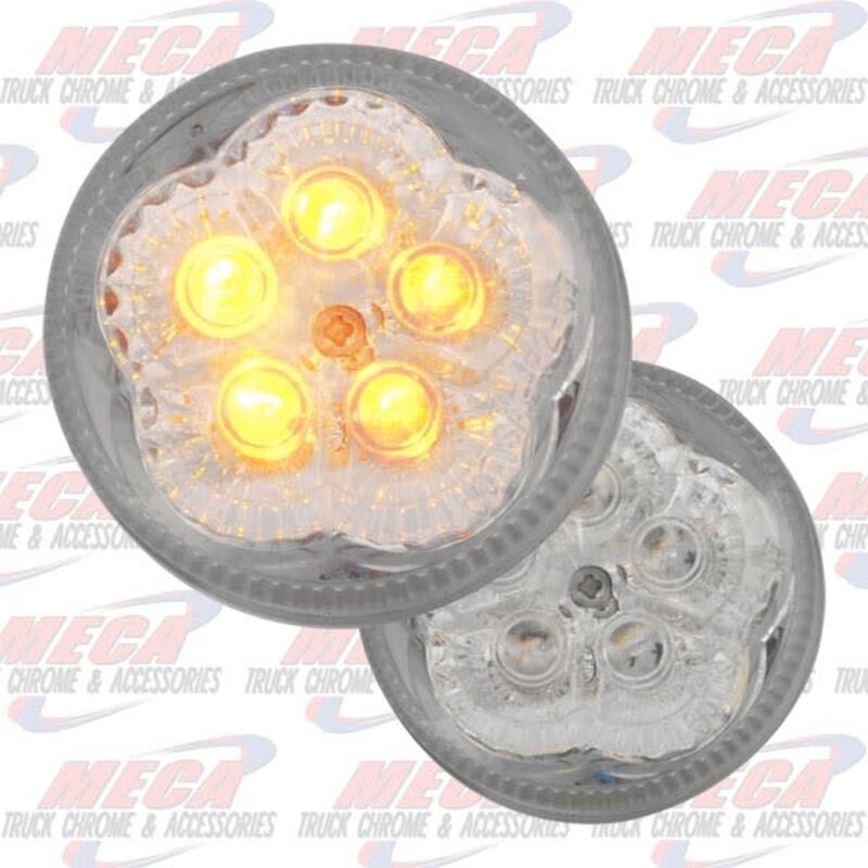LED 2" AMBER CLEAR 5 DIODES