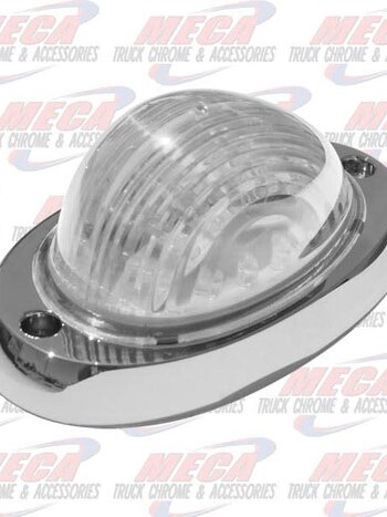 FL SIDE TURN SIGNAL CLEAR TEAR DROP LIGHT W/ BEZEL