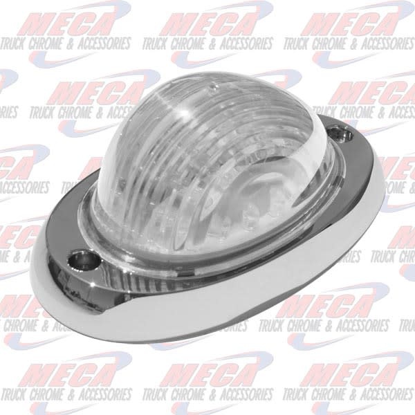 FL SIDE TURN SIGNAL CLEAR TEAR DROP LIGHT W/ BEZEL