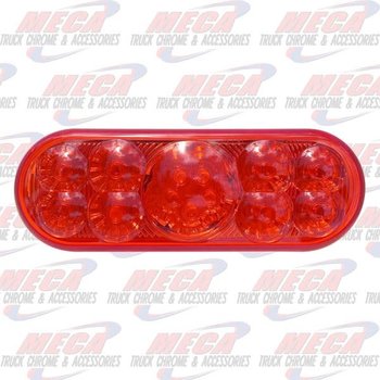LED RED OVAL SUPERLITE STYLE