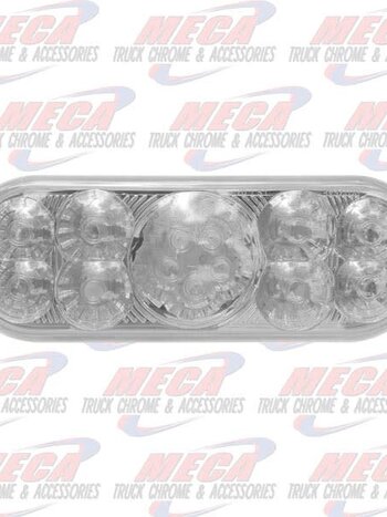 LED CLEAR RED OVAL SUPERLITE STYLE