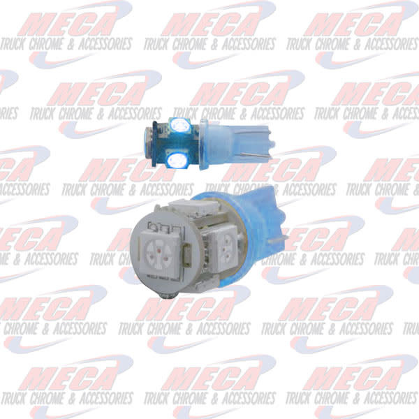 LED 194 BULB BLUE 5 LED 360 DEGREE