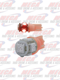 LED 194 BULB RED 5 LED 360 DEGREE