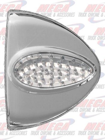 CORNER TURN SIGNAL COVER PB W/ LIGHT CLEAR AMBER