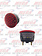 STUD MOUNT ROUND LED RED REAR UNIV WITH TAG LT