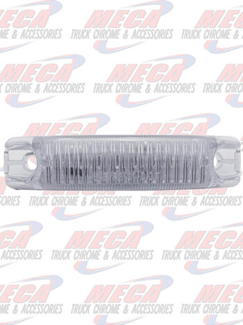 MARKER LED THIN RED CLEAR 6 LED W/ 2 MALE PLUGS