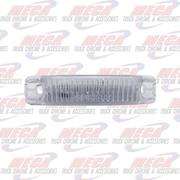 MARKER LED THIN RED CLEAR 6 LED W/ 2 MALE PLUGS