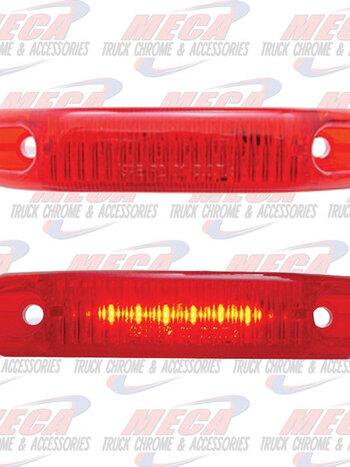 MARKER LED THIN RED 6 LED W/ 2 MALE PLUGS