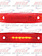 MARKER LED THIN RED 6 LED W/ 2 MALE PLUGS