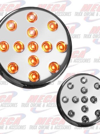 LED CHROME LIGHT 2.5'' AMBER