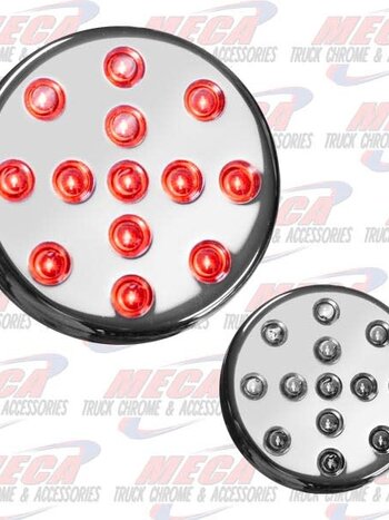 LED CHROME LIGHT 2.5'' RED