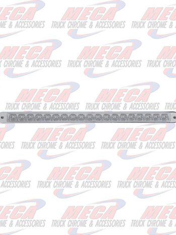 LED 12" BAR W/ 19 CLR RED REFLECT & CHROME BEZEL