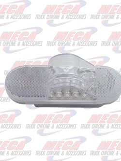 MIDTURN LED AMBER/CLEAR 18 LED W/ BUBBLE