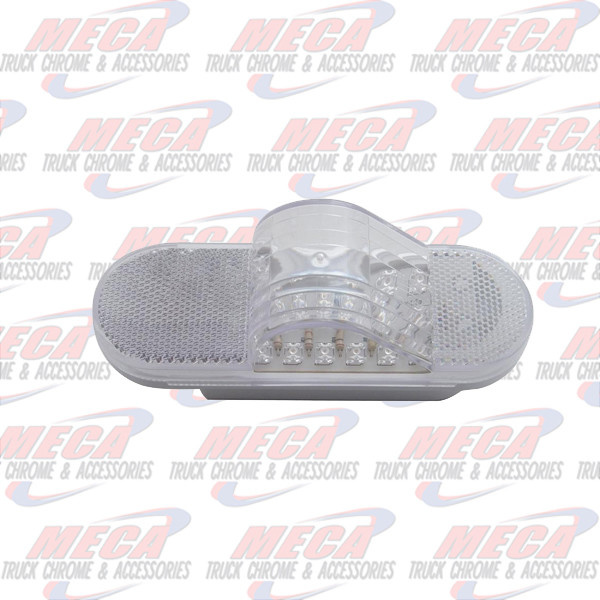 MIDTURN LED AMBER/CLEAR 18 LED W/ BUBBLE