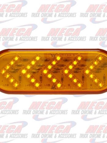LIGHT OVAL SEQUENTIAL LED ARROW LED AMBER