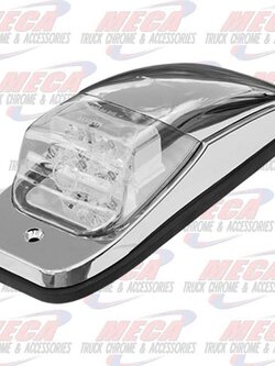 Chrome Cab Marker Amber Clear Lens