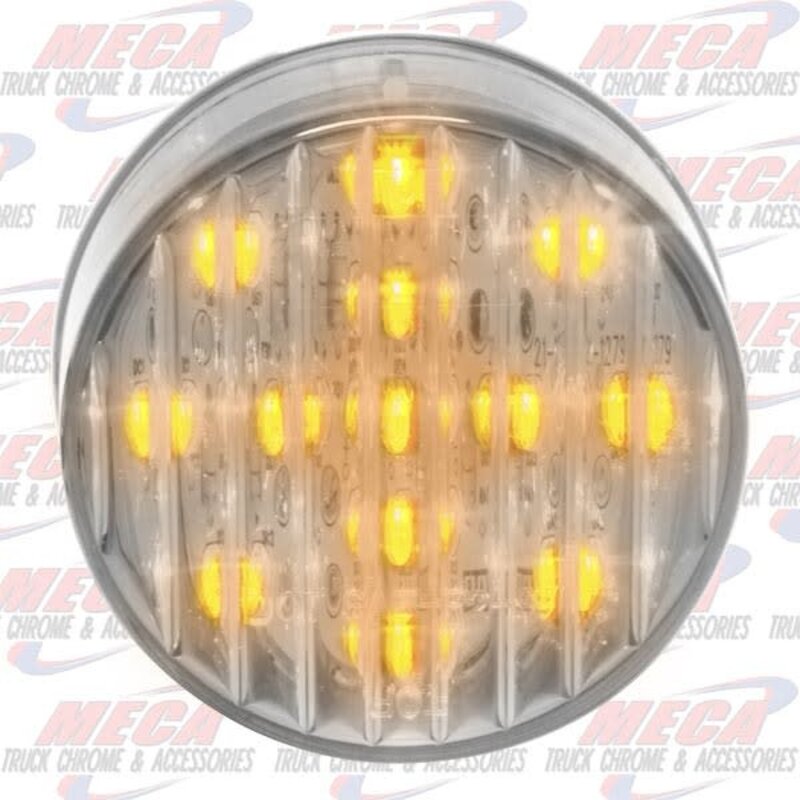 LED 2.5'' CLEAR LENS AMBER