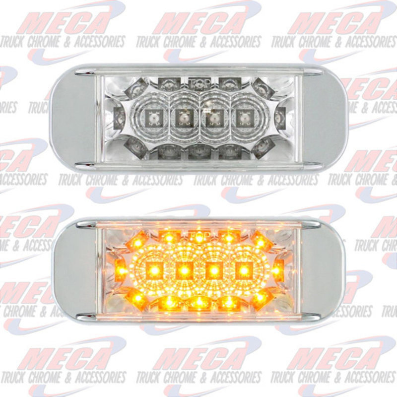 ** Discontinued ** LED TRLR LT W/ CLR AMB REFLECTOR  W/BUILT IN BEZEL