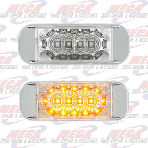 ** Discontinued ** LED TRLR LT W/ CLR AMB REFLECTOR  W/BUILT IN BEZEL
