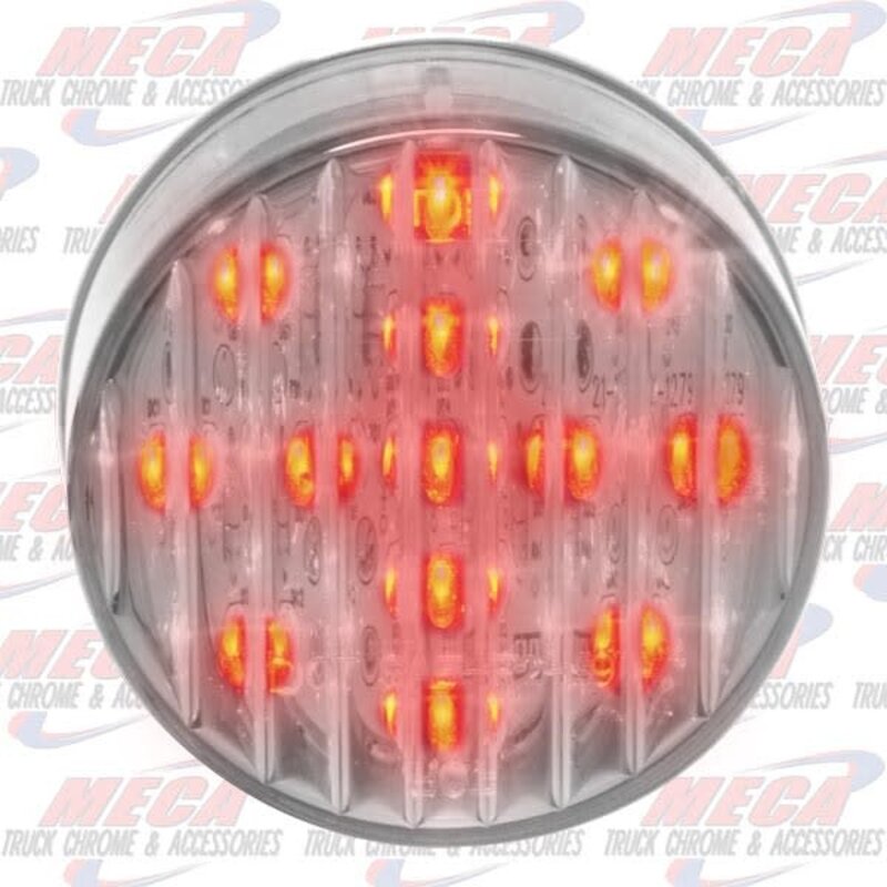 LED 2.5'' CLEAR LENS RED