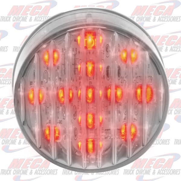 LED 2.5'' CLEAR LENS RED