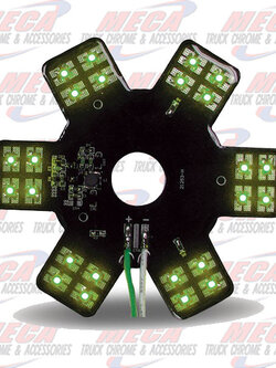 STAR LED- INSIDE 13" DONALDSON AIR FILTER GREEN EA