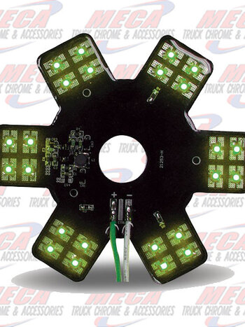 STAR LED- INSIDE 13" DONALDSON AIR FILTER GREEN EA