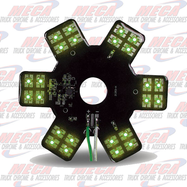 STAR LED- INSIDE 13" DONALDSON AIR FILTER GREEN EA