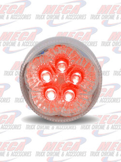 LED 2.5'' SUPERLITE STYLE CLEAR RED