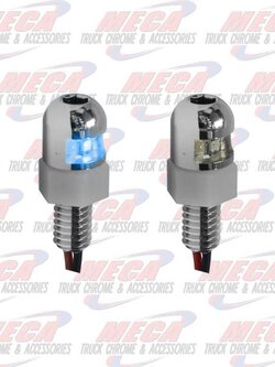 LED LICENSE FRAME BOLT BLUE FASTENER STAINLESS