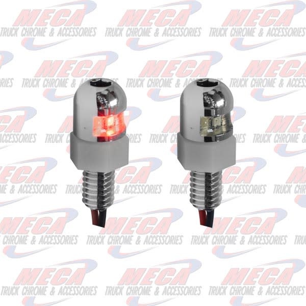 LED LICENSE FRAME BOLT RED FASTENER STAINLESS