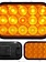 LIGHT LED SQUARE AMBER W/ 15 DIODES