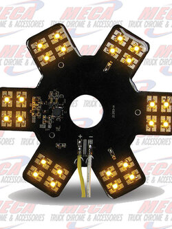 STAR LED- INSIDE 13" DONALDSON AIR FILTER AMBER EA