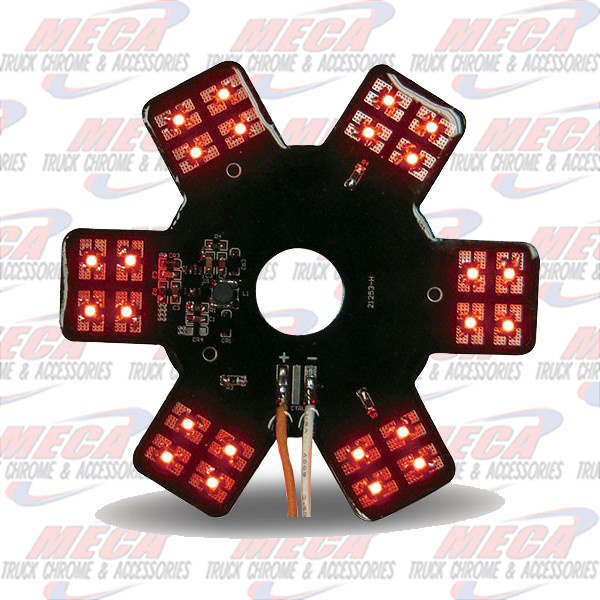 STAR LED- INSIDE 13" DONALDSON AIR FILTER RED EA